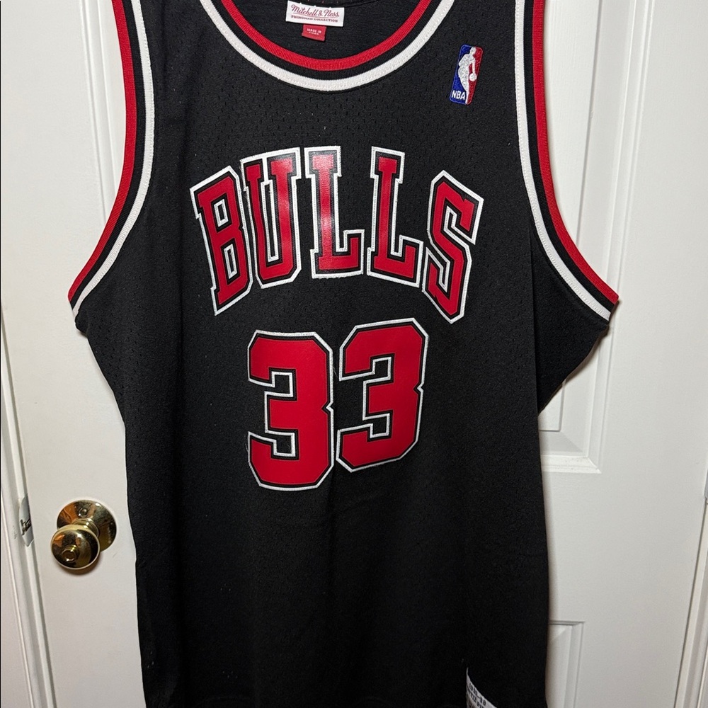 Brand New Mitchell & Ness Scottie Pippen Black Jersey - Picture 3 of 9